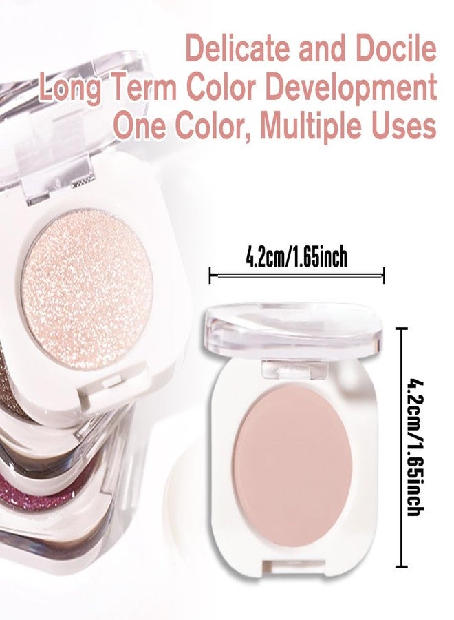 QIDSTERS Nude Pink Matte Single Eyeshadow, Lightweight Blendable Mini Eye Shadow for Older Women, Monochrome Eyeshadow Palette Makeup Pigmented Waterproof, Vegan & Cruelty-Free, 19 - Image 5